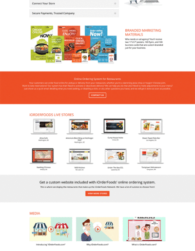 iOrderFoods Page